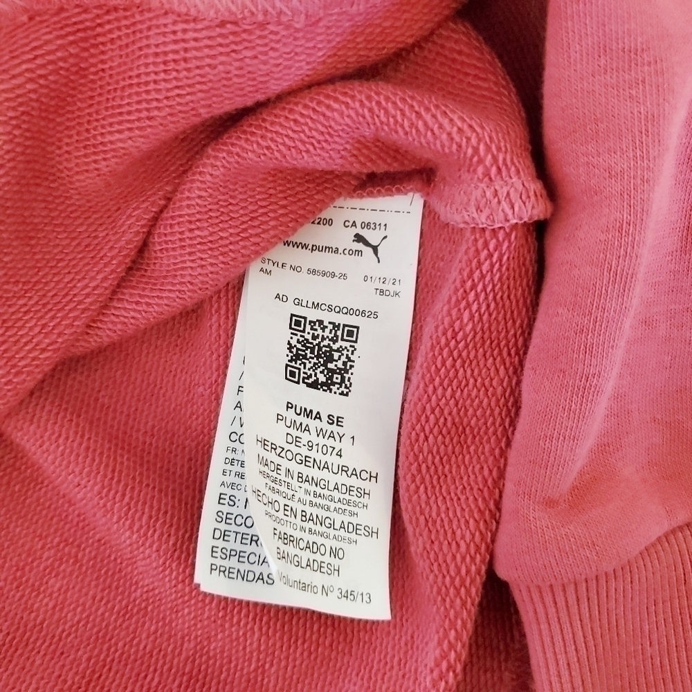 PUMA - Women's Amplified Cropped Hoodie Size S - Picture 3 of 9